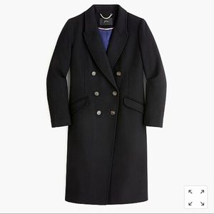 NWT$398 J.Crew Top Coat in Wool Cashmere Size S